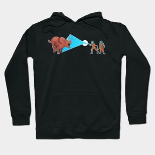 Alien vs Triceratops Hoodie